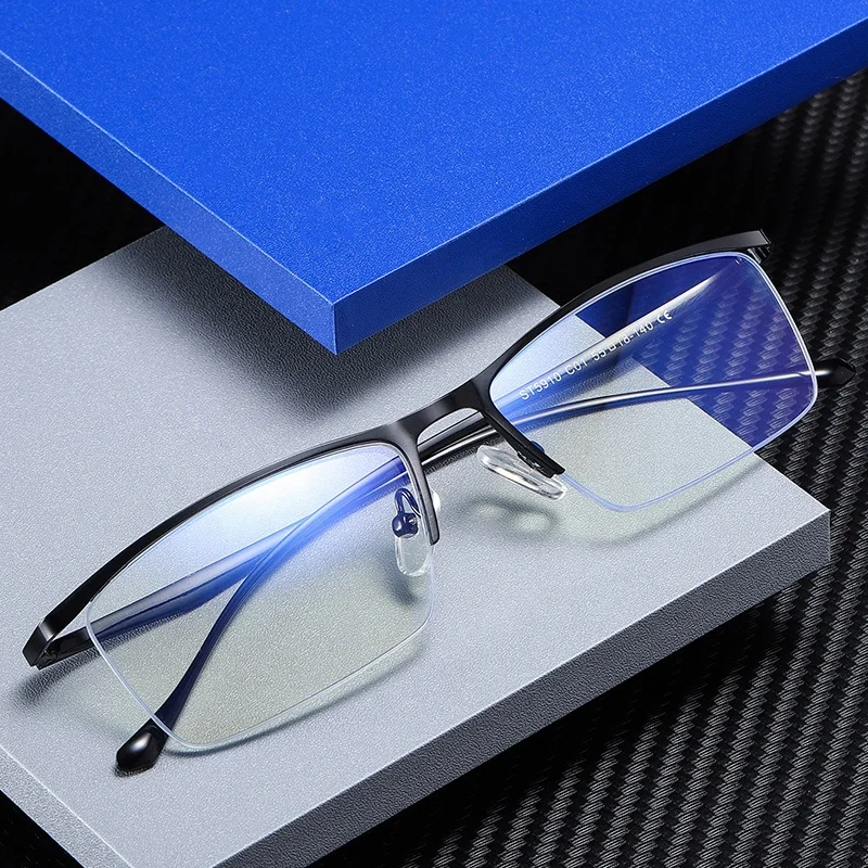 Fashion Style Customized Man Half Rimless Metal Glass 2020 Blue Light Blocking Glasses Computer Eye Glasses
Fashion Style Customized Man Half Rimless Metal Glass 2020 Blue Light Blocking Glasses Computer Eye Glasses