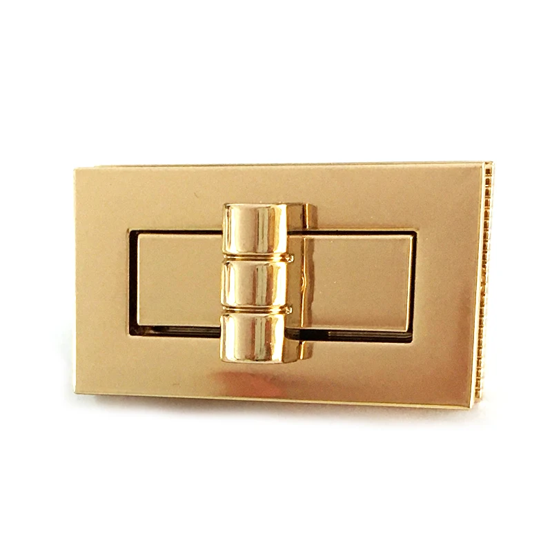 Wholesale Custom Handbag Accessories Purse Turn Lock Metal Gold Swivel Snap Rectangle Lock Decorative, 18k gold plating / can be customized
Wholesale Custom Handbag Accessories Purse Turn Lock Metal Gold Swivel Snap Rectangle Lock Decorative, 18k gold plating / can be customized