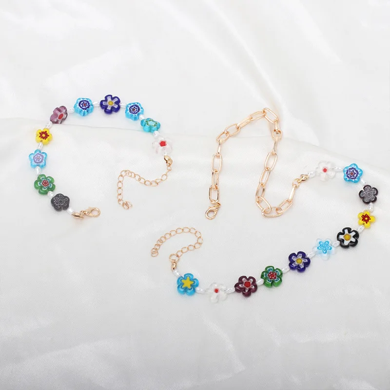 NUORO New Pearl Flower Clavicle Choker Resin Jewlery for Women Girls Spring Summer Gift Flower Bead Necklace, Colorful
NUORO New Pearl Flower Clavicle Choker Resin Jewlery for Women Girls Spring Summer Gift Flower Bead Necklace, Colorful