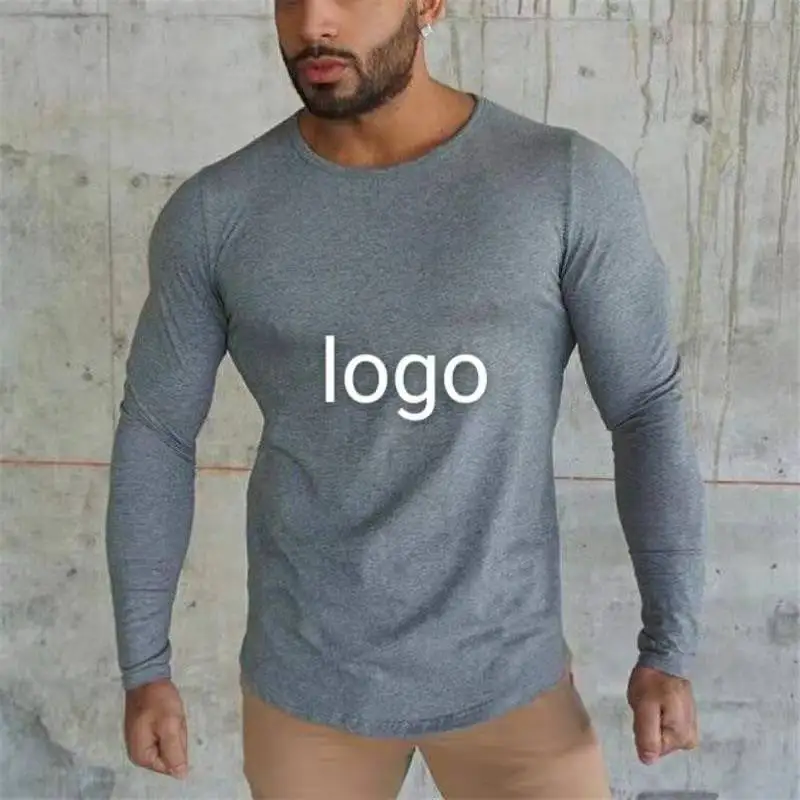 Custom Printing Cotton Spandex Full Sleeve T-shirt Mens Plain Gym Slim Fit Long Sleeve Muscle T shirt Man, 4 colors
Custom Printing Cotton Spandex Full Sleeve T-shirt Mens Plain Gym Slim Fit Long Sleeve Muscle T shirt Man, 4 colors
