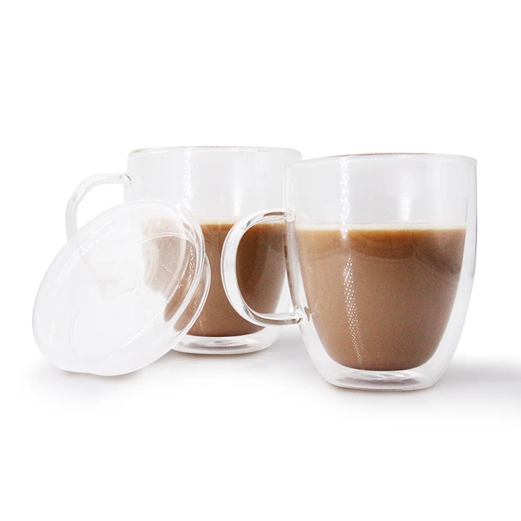 Hot Sale Heat Resistant Double Wall Glass Coffee Cups For Coffee With Handle, Clear
Hot Sale Heat Resistant Double Wall Glass Coffee Cups For Coffee With Handle, Clear