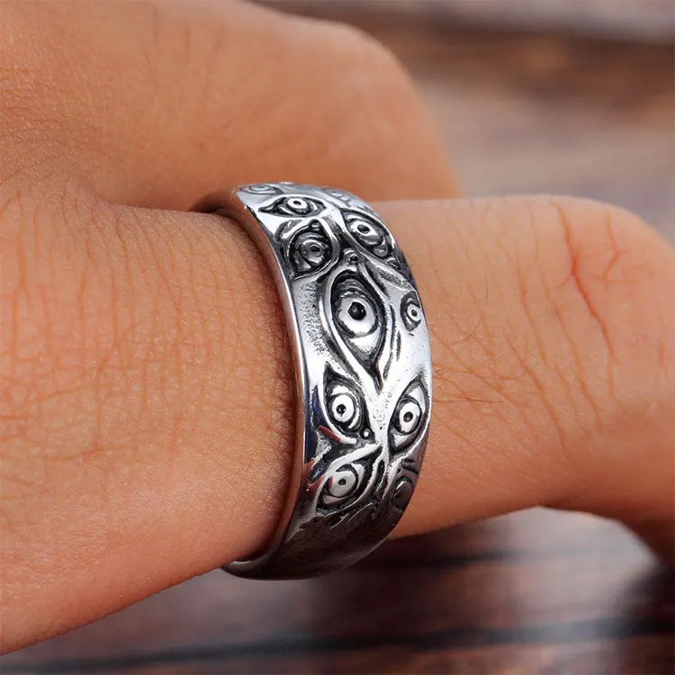 New Arrival Gothic Punk Finger Ring Creative Carving Halloween Party Devil Eye Antique Silver Ring for Men
New Arrival Gothic Punk Finger Ring Creative Carving Halloween Party Devil Eye Antique Silver Ring for Men