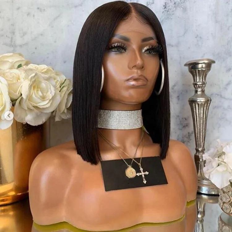 Wholesale Bob Wig Vendor Bleached Knots 100% Malaysian Hair Wig 150% 180% Density Bob Style Front Lace Wigs for African American
Wholesale Bob Wig Vendor Bleached Knots 100% Malaysian Hair Wig 150% 180% Density Bob Style Front Lace Wigs for African American