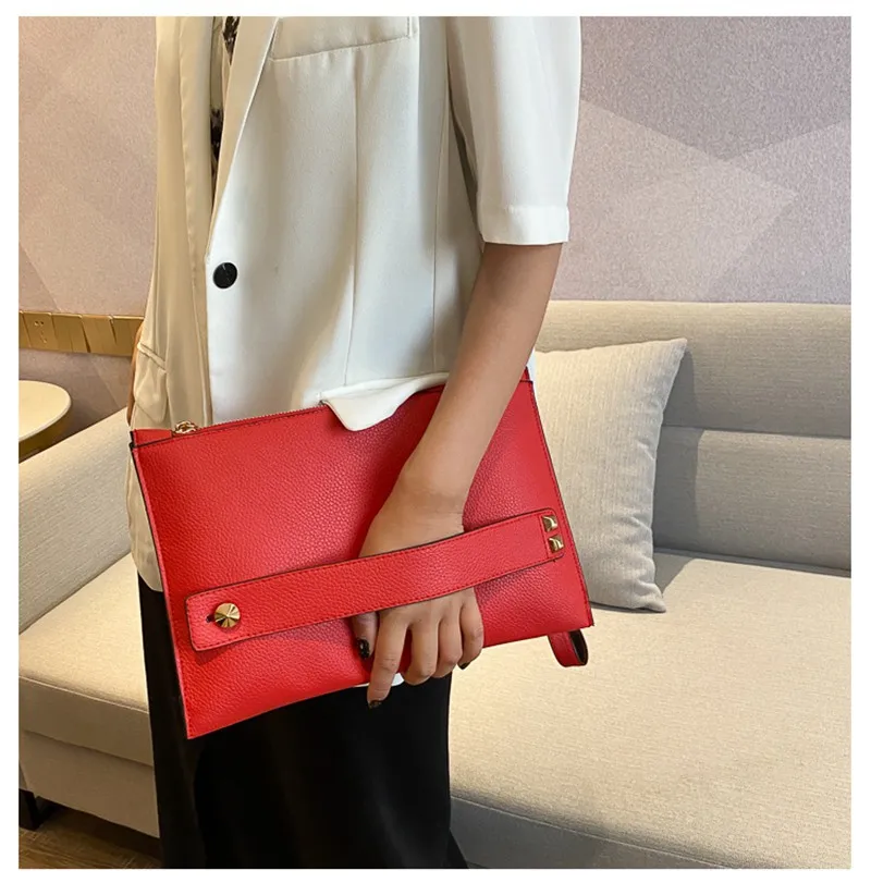 Custom Women's vegan Leather Evening Bag Fashion Pink Leather Casual Envelop Clutch Bag
Custom Women's vegan Leather Evening Bag Fashion Pink Leather Casual Envelop Clutch Bag