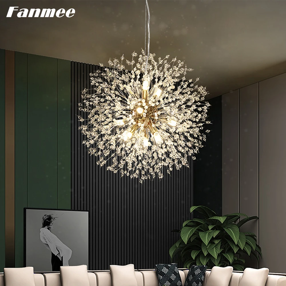 Modern Chandelier Lighting LED G9 Contemporary Starburst Chandelier Lamp Nordic Crystal Globe Pendant Light Indoor Bedroom Lamp
Modern Chandelier Lighting LED G9 Contemporary Starburst Chandelier Lamp Nordic Crystal Globe Pendant Light Indoor Bedroom Lamp
