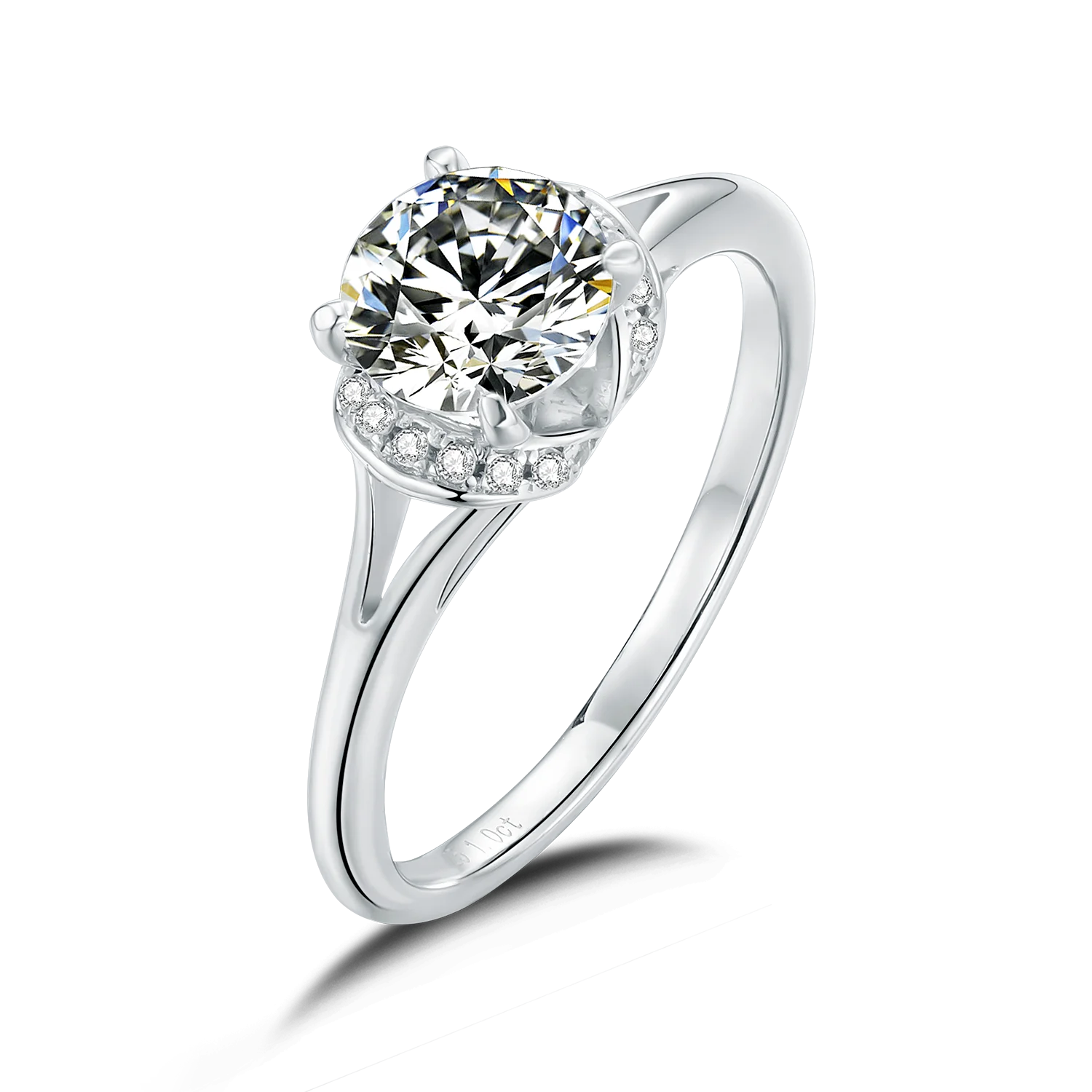 New Fashion White Gold Plated 925 Sterling Silver Rings High Quality Round 6.5mm Moissanite 1ct cubic zircon Wedding Ring, Picture
New Fashion White Gold Plated 925 Sterling Silver Rings High Quality Round 6.5mm Moissanite 1ct cubic zircon Wedding Ring, Picture