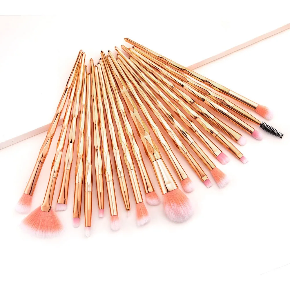 20pcs Goat Hair Makeup Brush Set Wholesale Makeup Brushes Private Label, Black silver
20pcs Goat Hair Makeup Brush Set Wholesale Makeup Brushes Private Label, Black silver
