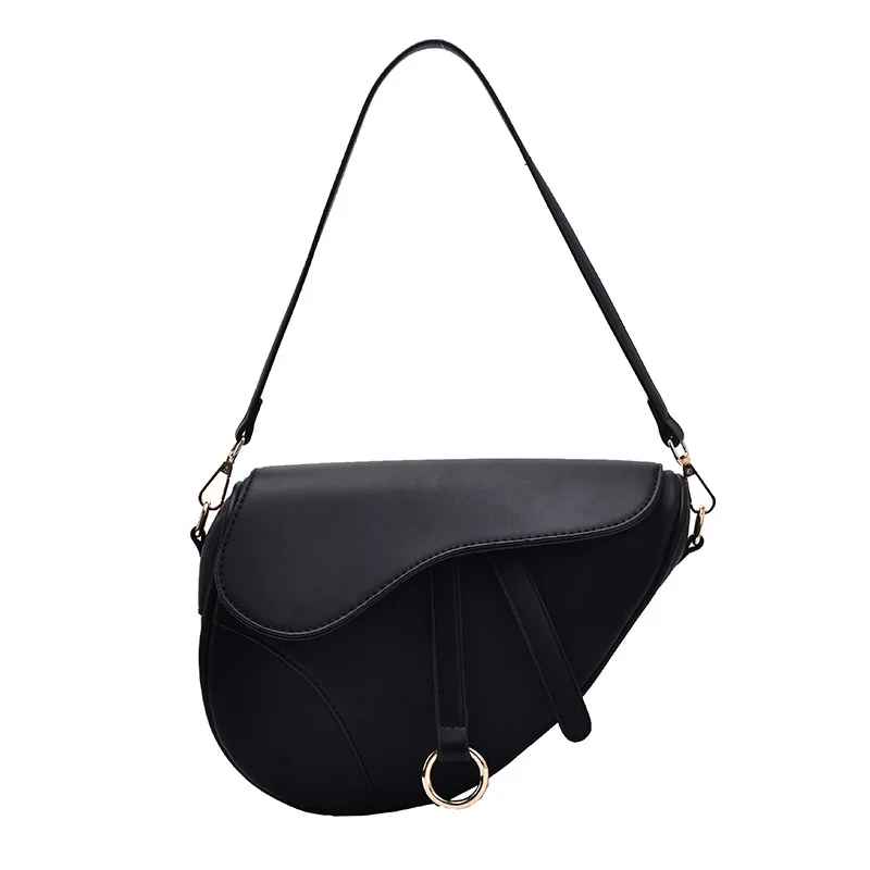Retro saddle women's bag horseshoe broadband messenger bag 2021 new shoulder handbag, White
Retro saddle women's bag horseshoe broadband messenger bag 2021 new shoulder handbag, White