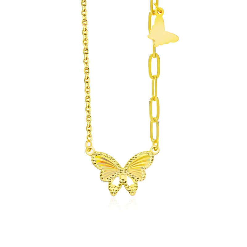 Dainty 925 Sterling Silver Fine Jewelry 18K Gold Plated Rainbow CNC Craft Butterfly Pendant Necklace
Dainty 925 Sterling Silver Fine Jewelry 18K Gold Plated Rainbow CNC Craft Butterfly Pendant Necklace