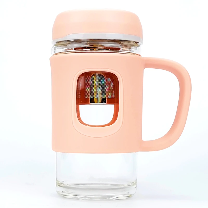Factory Customized Recycled High Borosilicate Dink Tea Cup Glass Water Bottle with Handle& Leak proof Lid
Factory Customized Recycled High Borosilicate Dink Tea Cup Glass Water Bottle with Handle& Leak proof Lid