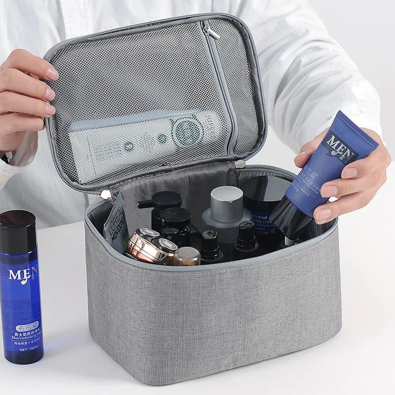 Wholesale Plain Large Waterproof Makeup Bag Cosmetics Bags & Cases for Men, As picture
Wholesale Plain Large Waterproof Makeup Bag Cosmetics Bags & Cases for Men, As picture