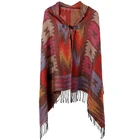 Acrylic Pashmina Stole Turkey Kashmiri Stoles Silk Scarf Shawl For Girls