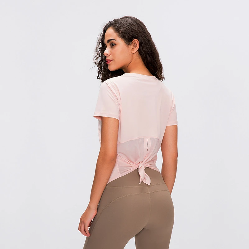 Slim Yoga Short-sleeved T-shirt Women's Fitness Fashion Quick-drying Breathable Loose Vest Blouse Yoga Clothes, Customized colors
Slim Yoga Short-sleeved T-shirt Women's Fitness Fashion Quick-drying Breathable Loose Vest Blouse Yoga Clothes, Customized colors