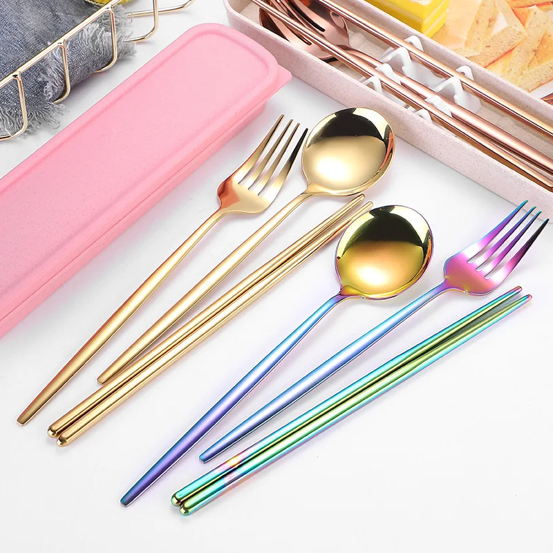 Portable High-quality Outdoor Flatware Set 2 PCS Stainless Steel Spoon Chopstick Set with Wheat Box 
Portable High-quality Outdoor Flatware Set 2 PCS Stainless Steel Spoon Chopstick Set with Wheat Box