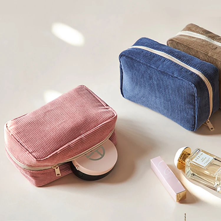 Custom private logo corduroy striped velvet lightweight travel cosmetic organizer bag makeup pouch for women, Customized
Custom private logo corduroy striped velvet lightweight travel cosmetic organizer bag makeup pouch for women, Customized