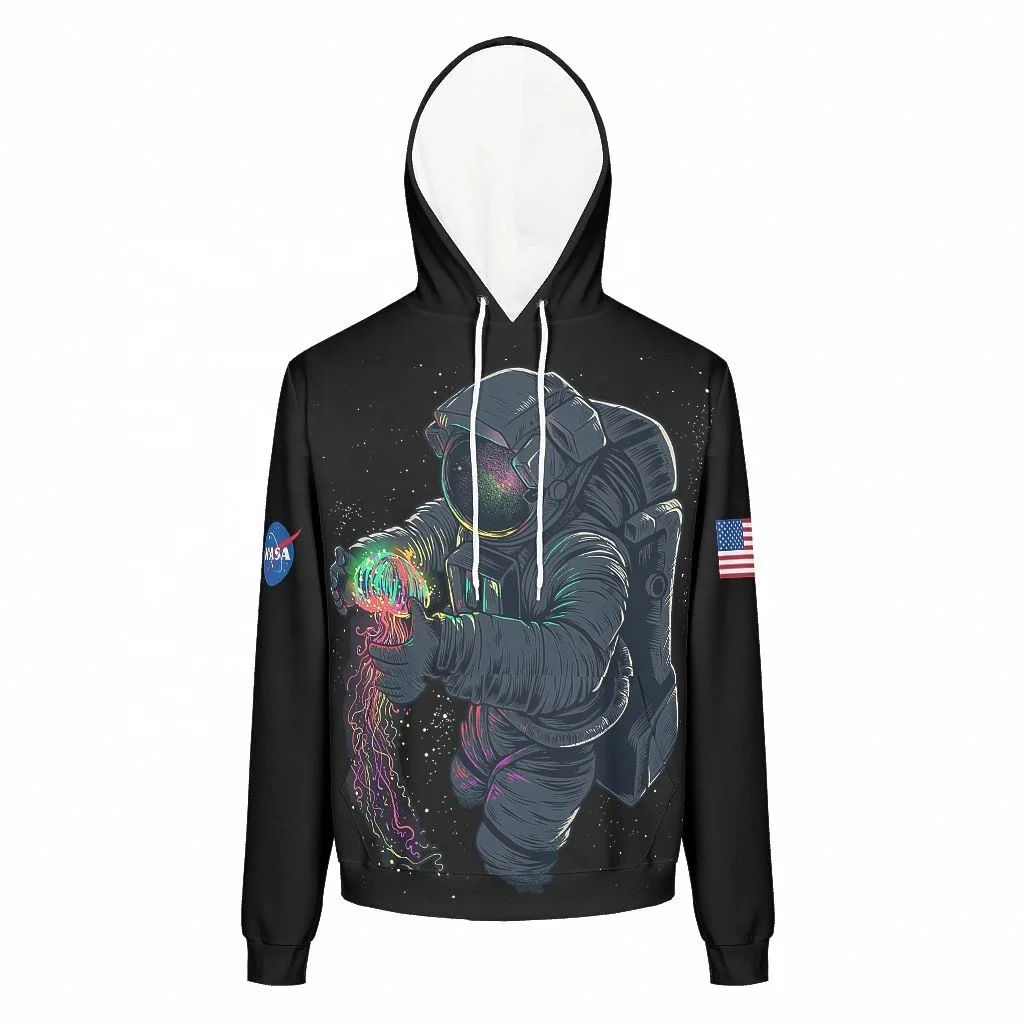 Wholesale Cheap Custom Embroidered 100% Cotton Astronaut Space Men's Hoodies Plus Size 
Wholesale Cheap Custom Embroidered 100% Cotton Astronaut Space Men's Hoodies Plus Size