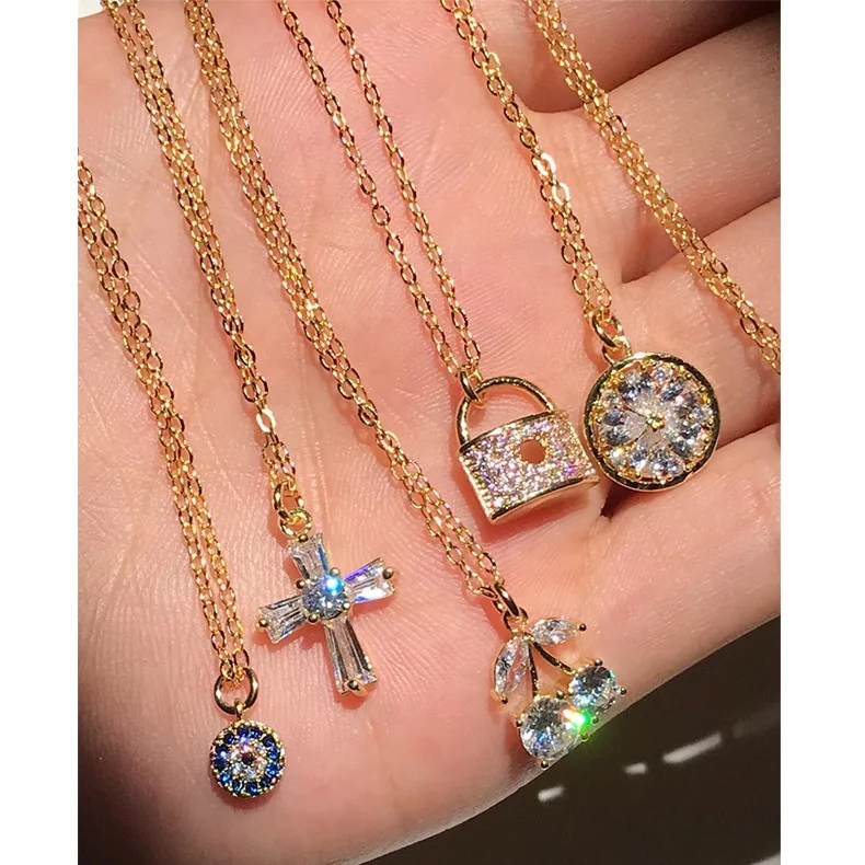 2021 New Design Summer Jewelry 18k Gold Plated S925 Sterling Silver Cross Evil Eyes Charm Lock Pendant Necklace For Women, Gold ,rose gold
2021 New Design Summer Jewelry 18k Gold Plated S925 Sterling Silver Cross Evil Eyes Charm Lock Pendant Necklace For Women, Gold ,rose gold