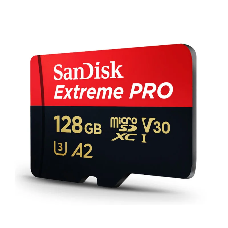 

SanDisk Extreme Pro 170MB/s Memory Card 32GB 64GB 128GB 256GB Micro SD Card A2 C10 U3 V30 SDXC UHS-I TF Card With Adapter