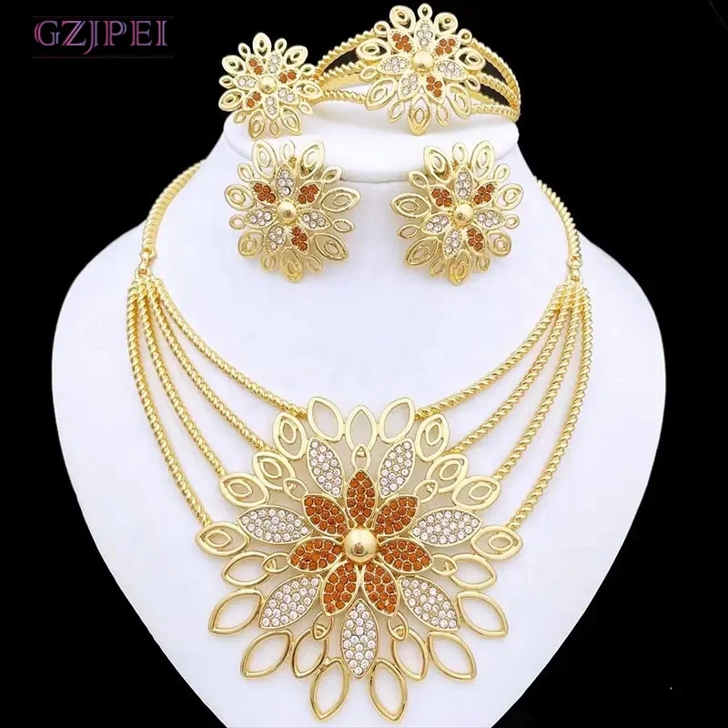 Domineering arabic jewelry set exquisite jewelry sets gold elegance guaranteed jewelry set woman
Domineering arabic jewelry set exquisite jewelry sets gold elegance guaranteed jewelry set woman