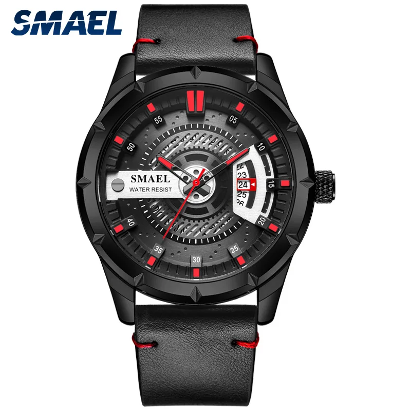Hot selling SMAEL new wrist watch 9011 water resistant leather strap many colors quartz watch, 5 colors
Hot selling SMAEL new wrist watch 9011 water resistant leather strap many colors quartz watch, 5 colors