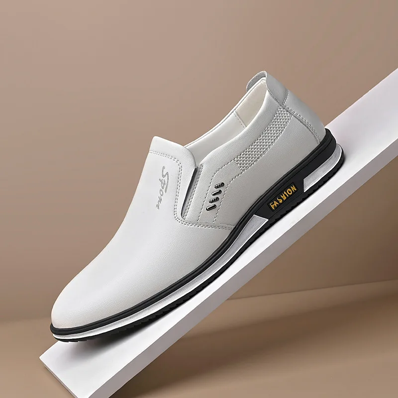 Fashion black and white business men's handmade dress shoes leather shoes PU casual shoes
Fashion black and white business men's handmade dress shoes leather shoes PU casual shoes