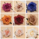 Silk Hot Sale Artificial Flower Head Rose For Decoration Cheap Fabric