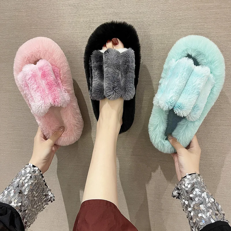 Platform Fluffy Home Slippers for Women Manufacturer Wholesale Colorful Fashion Fur Slippers Custom Shoes Winter, Picture shows
Platform Fluffy Home Slippers for Women Manufacturer Wholesale Colorful Fashion Fur Slippers Custom Shoes Winter, Picture shows