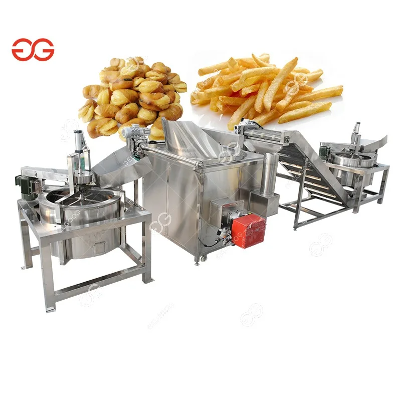 French Fries Frying and Flavoring Machine|Electric Food Fryer|Automatic Article Shrimp Fryer and Deoiler Machine