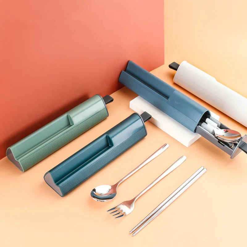 JTX381 304 Stainless Steel Knife Fork Spoon with Storage Case Kitchen Accessories Travel Camping Cutlery Set Portable Tableware
JTX381 304 Stainless Steel Knife Fork Spoon with Storage Case Kitchen Accessories Travel Camping Cutlery Set Portable Tableware