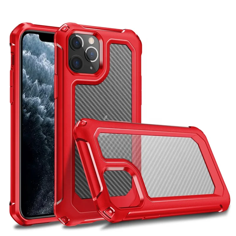 Phone Case Back Cover 2 In 1 Hybrid Shockproof Carbon Fiber Tpu Pc Phone Case For Iphone 11pro, Multi-color, can be customized
Phone Case Back Cover 2 In 1 Hybrid Shockproof Carbon Fiber Tpu Pc Phone Case For Iphone 11pro, Multi-color, can be customized