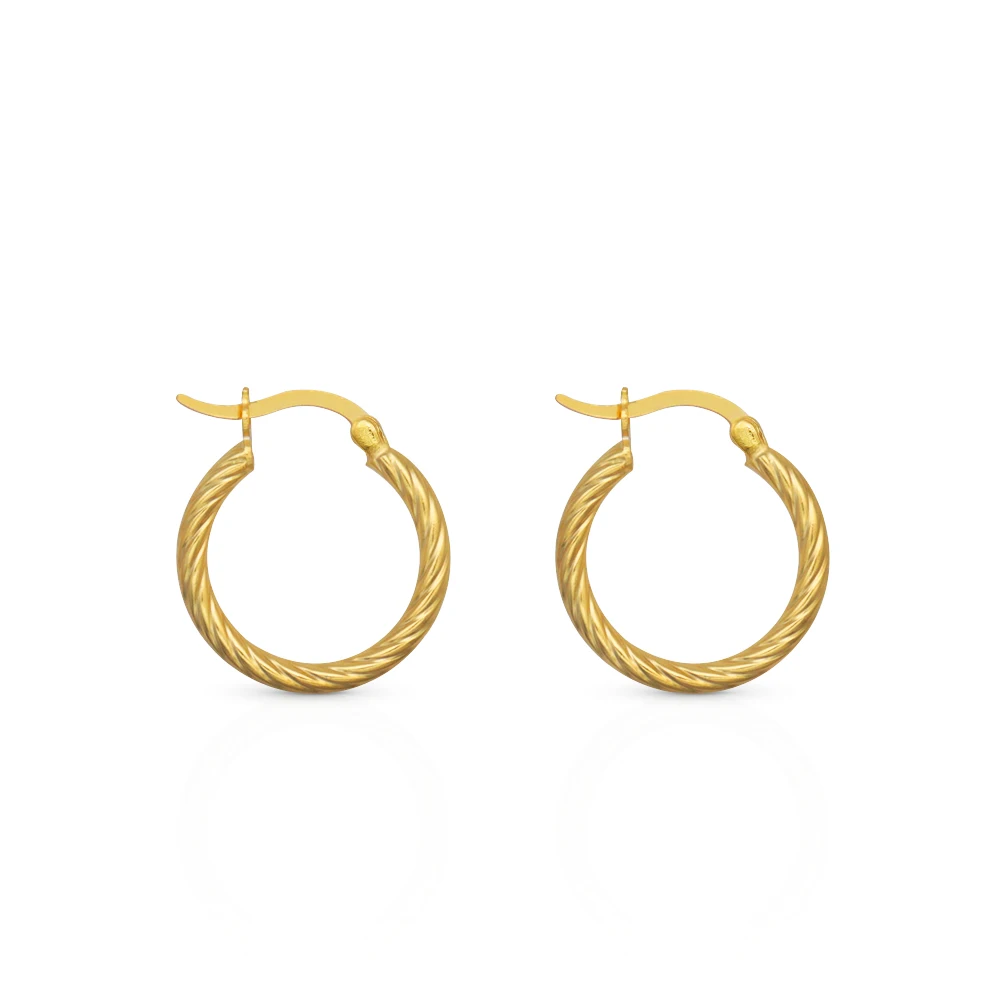Chris April korean version 925 sterling silver jewelry gold plated Twist circle Fashion hoop earrings
Chris April korean version 925 sterling silver jewelry gold plated Twist circle Fashion hoop earrings