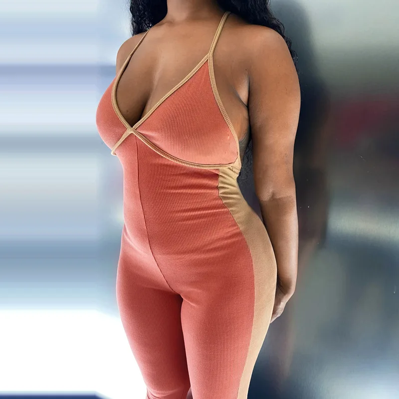 Fashion Sexy Sling Jumpsuit Ladies V-neck Slim Yoga Fitness Jumpsuit Hot Sale Ladies Jumpsuit
Fashion Sexy Sling Jumpsuit Ladies V-neck Slim Yoga Fitness Jumpsuit Hot Sale Ladies Jumpsuit