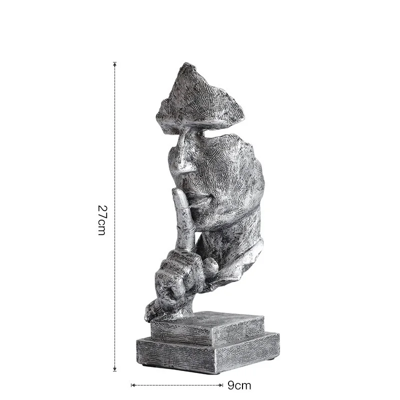 Creative Nordic Resin Crafts Abstract Sculpture Silence Is A Gold Face Statue Home Decoration Ornaments For Factory Wholesale
Creative Nordic Resin Crafts Abstract Sculpture Silence Is A Gold Face Statue Home Decoration Ornaments For Factory Wholesale