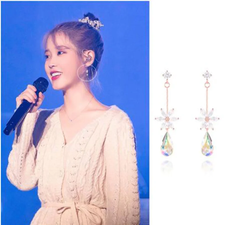 Korean TV Star Cute Delicate Flower Zircon DropEarrings For Women Waterdrop Crystal Pendientes Jewelry
Korean TV Star Cute Delicate Flower Zircon DropEarrings For Women Waterdrop Crystal Pendientes Jewelry