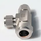 SS316 Stainless Steel Double Ferrules 3 Way Reducing Union Tee Tube Fittings