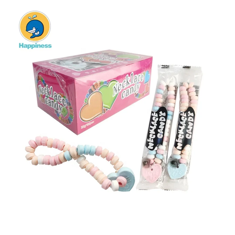yummy sweet necklace dextrose candy, Multi-colored