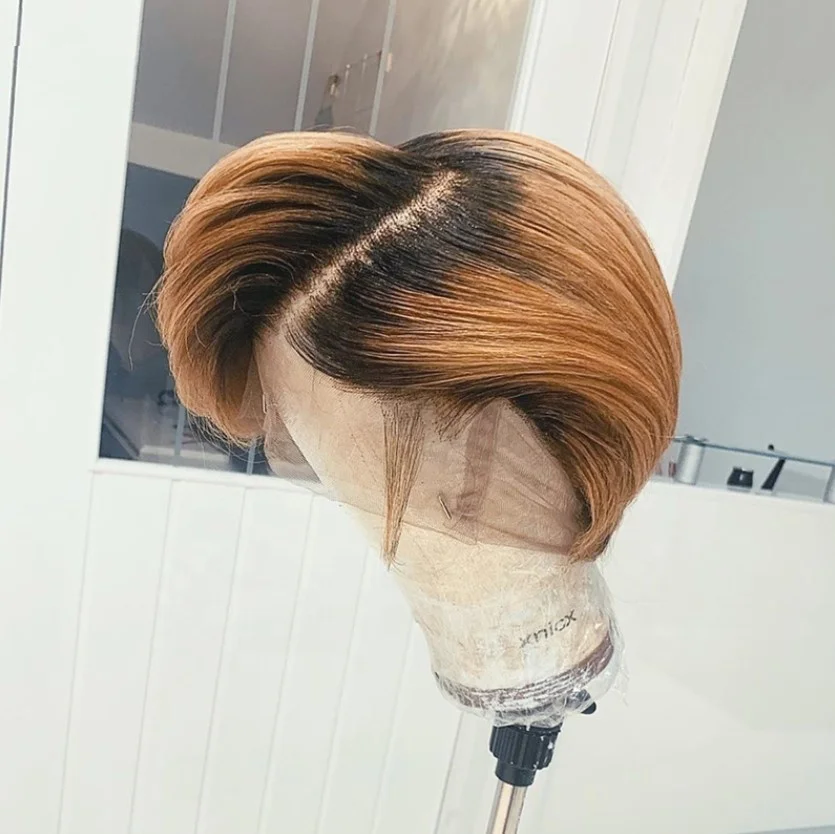 Brazilian Human Hair Pixie Cut Wigs T1B/27 Color Short Straight Lace Front Wig For Women
Brazilian Human Hair Pixie Cut Wigs T1B/27 Color Short Straight Lace Front Wig For Women