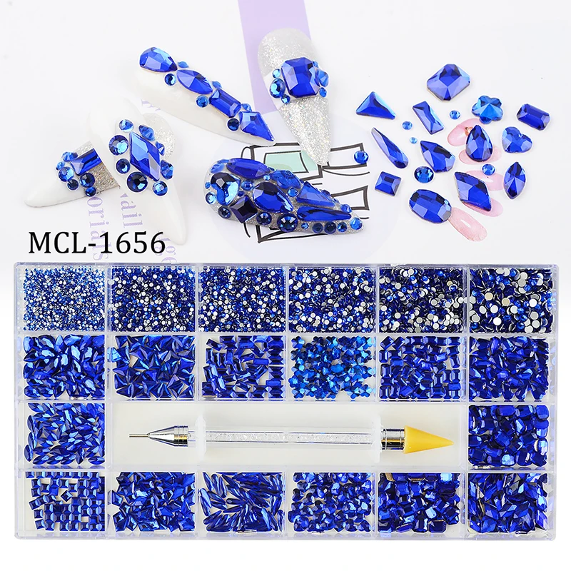 Super shiny dark blue glass crystal nail art rhinestone press on nails rhinestone with diamond picker
Super shiny dark blue glass crystal nail art rhinestone press on nails rhinestone with diamond picker