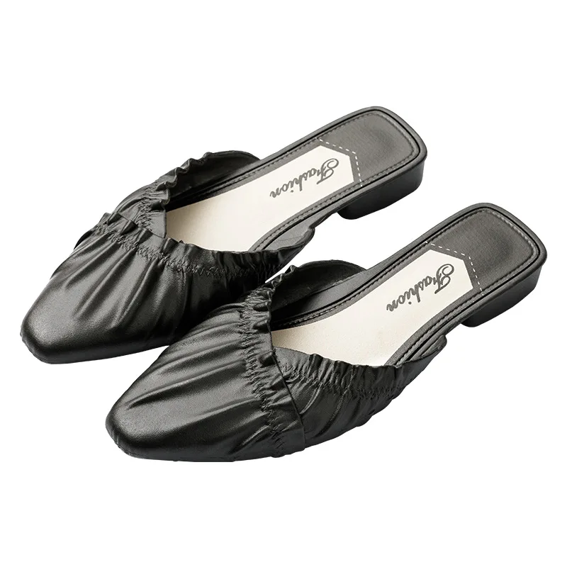 Production and wholesale pointed elastic mouth women's sandals with heel temperament commuter women's slippers, Customized color
Production and wholesale pointed elastic mouth women's sandals with heel temperament commuter women's slippers, Customized color