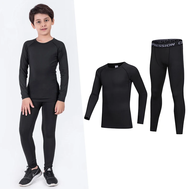 4 way stretch 2 Pcs PK Boys Athletic Compression Leggings and Long Shirts Sets Running Long Pants Tights set, Black , black+green,black+gray
4 way stretch 2 Pcs PK Boys Athletic Compression Leggings and Long Shirts Sets Running Long Pants Tights set, Black , black+green,black+gray