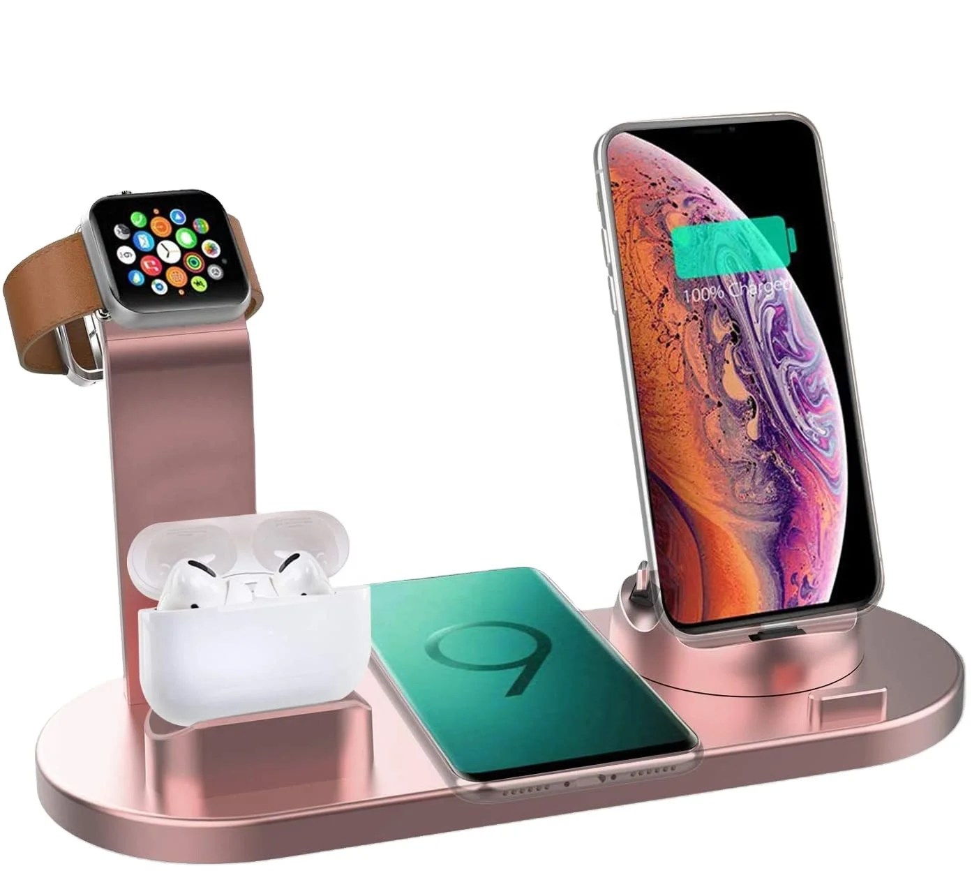 TIMESS unique design Product 6 In 1 Wireless Charging Station Charger Dock For All Mobile Phones/watch/earphone, White
TIMESS unique design Product 6 In 1 Wireless Charging Station Charger Dock For All Mobile Phones/watch/earphone, White