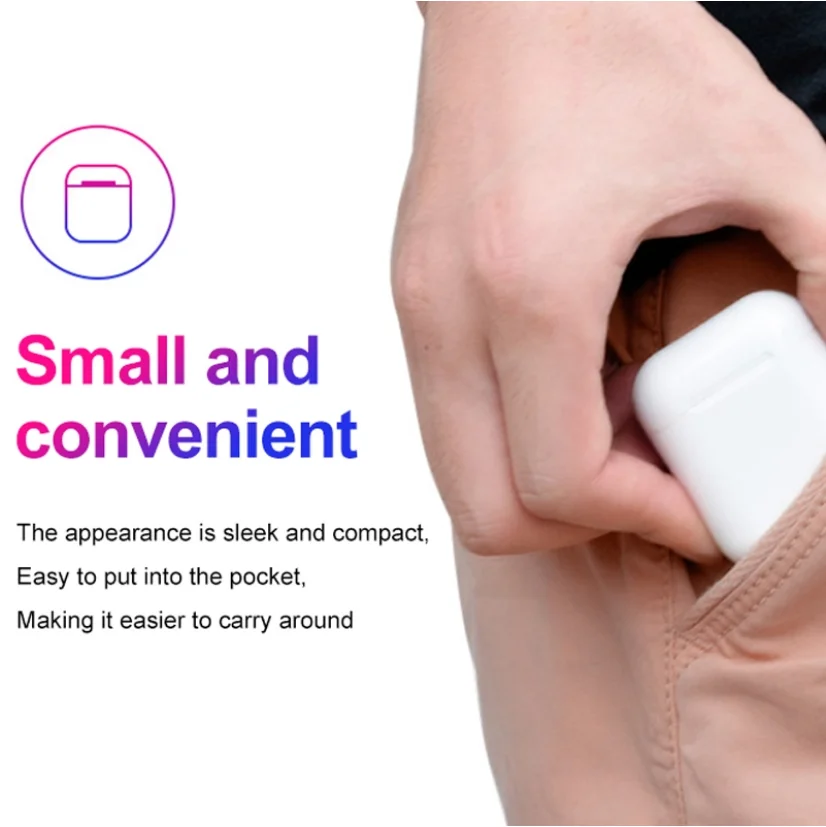 i200/i500/i60/i10/i88 TWS New Arrival i200 tws earphone Wireless Earbuds With Wireless Charge technology for pods2 - ANKUX.COM