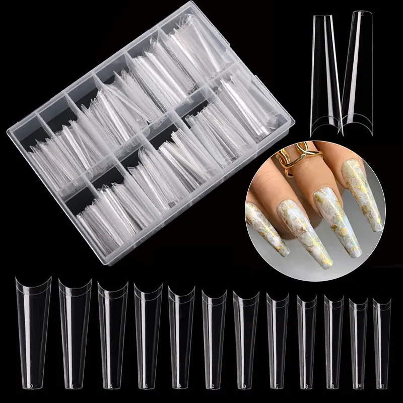 240pcs/Box Nail Tips XXL Long Coffin False Nails Clear/Natural French Style Nail Art Tips Half Cover Manicure Tools, Transparent, natural
240pcs/Box Nail Tips XXL Long Coffin False Nails Clear/Natural French Style Nail Art Tips Half Cover Manicure Tools, Transparent, natural