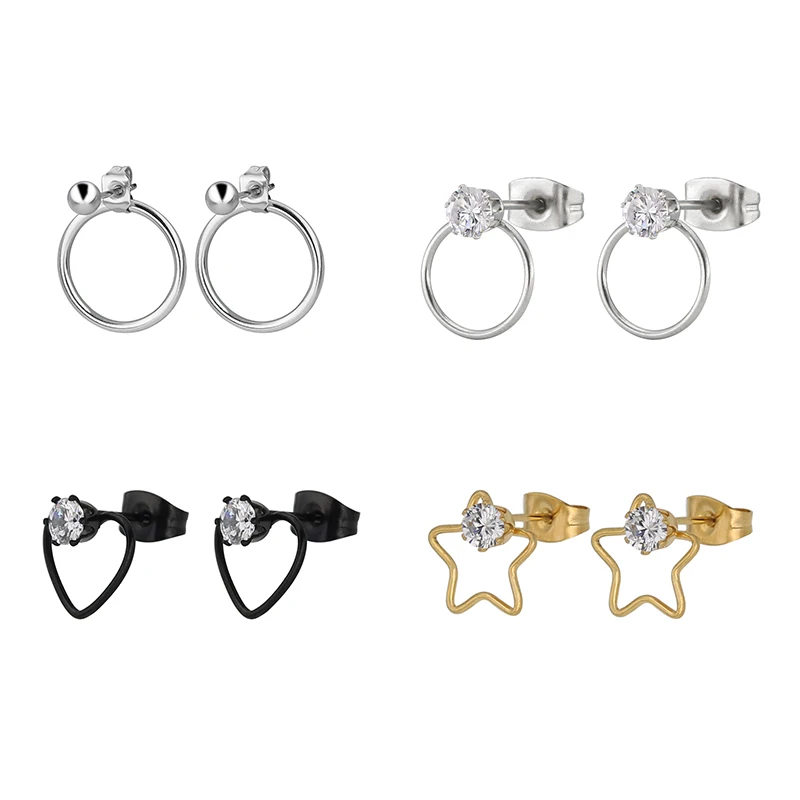 2019 Amazon new design circle love heart crystal diamond stud earrings loop gold cubic zirconia bridal earrings girl jewelry set, Picture
2019 Amazon new design circle love heart crystal diamond stud earrings loop gold cubic zirconia bridal earrings girl jewelry set, Picture