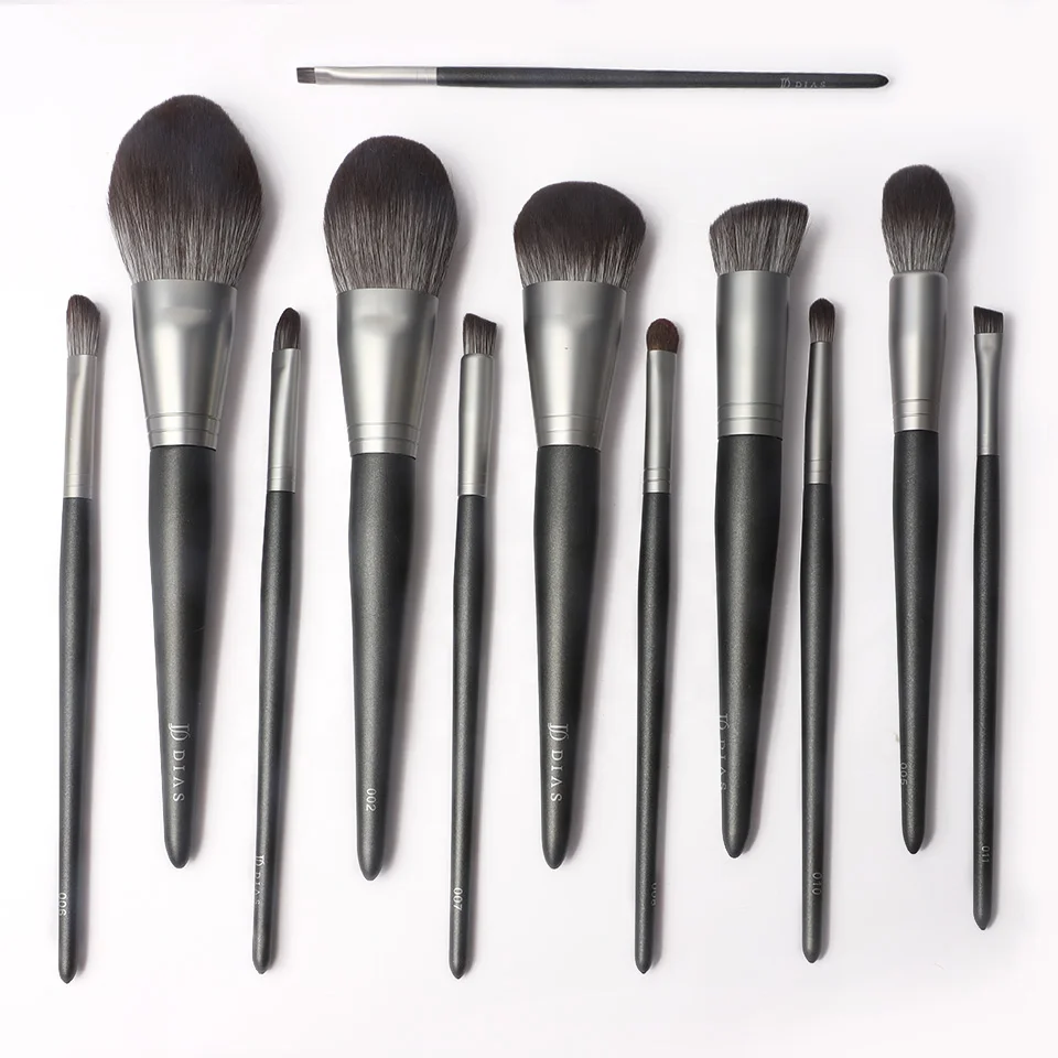 Hot Sale Premium Quality 12 Real Hair Silver Logo Wooden Private Label Custom New Luxury Tool Make Up Brush Set
Hot Sale Premium Quality 12 Real Hair Silver Logo Wooden Private Label Custom New Luxury Tool Make Up Brush Set