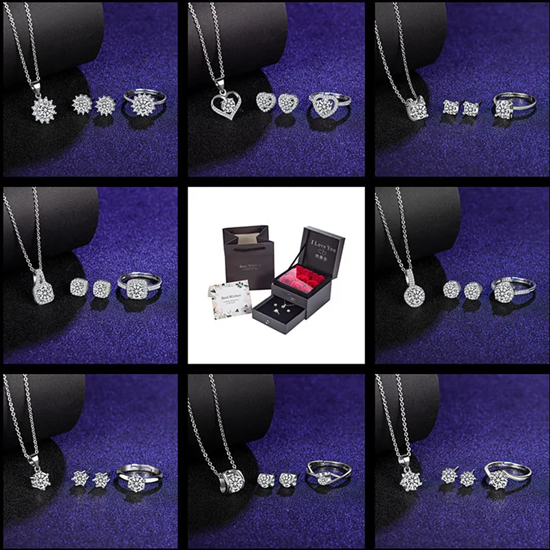 2021 New Ball Geometric Dangle Earrings Set Women Wedding Exquisite Jewelry Set Moissanite Ring Clavicle Necklace Pendant Female
2021 New Ball Geometric Dangle Earrings Set Women Wedding Exquisite Jewelry Set Moissanite Ring Clavicle Necklace Pendant Female