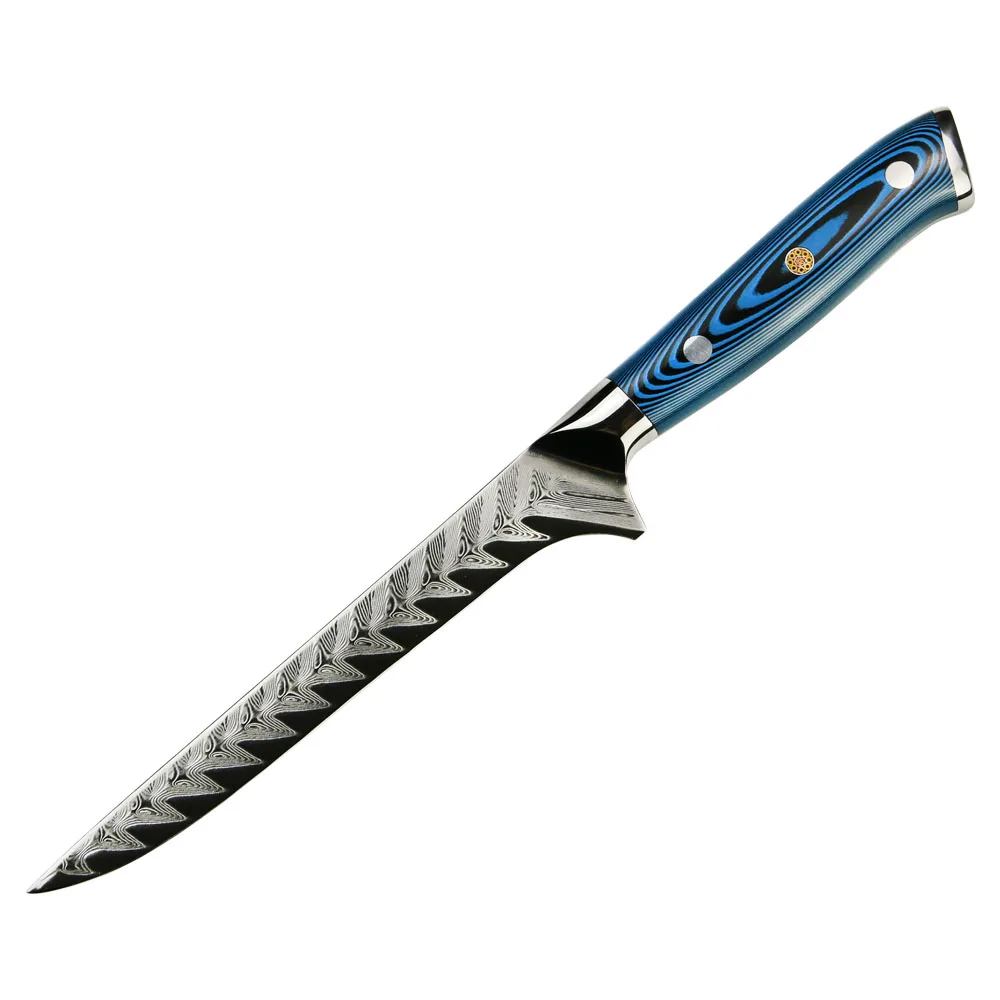 damascus kitchen knife 73layer AUS-10 stainless steel boing knife, Customized color
damascus kitchen knife 73layer AUS-10 stainless steel boing knife, Customized color