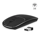 Slim metal 2.4Ghz USB computer optical wireless silent mouse