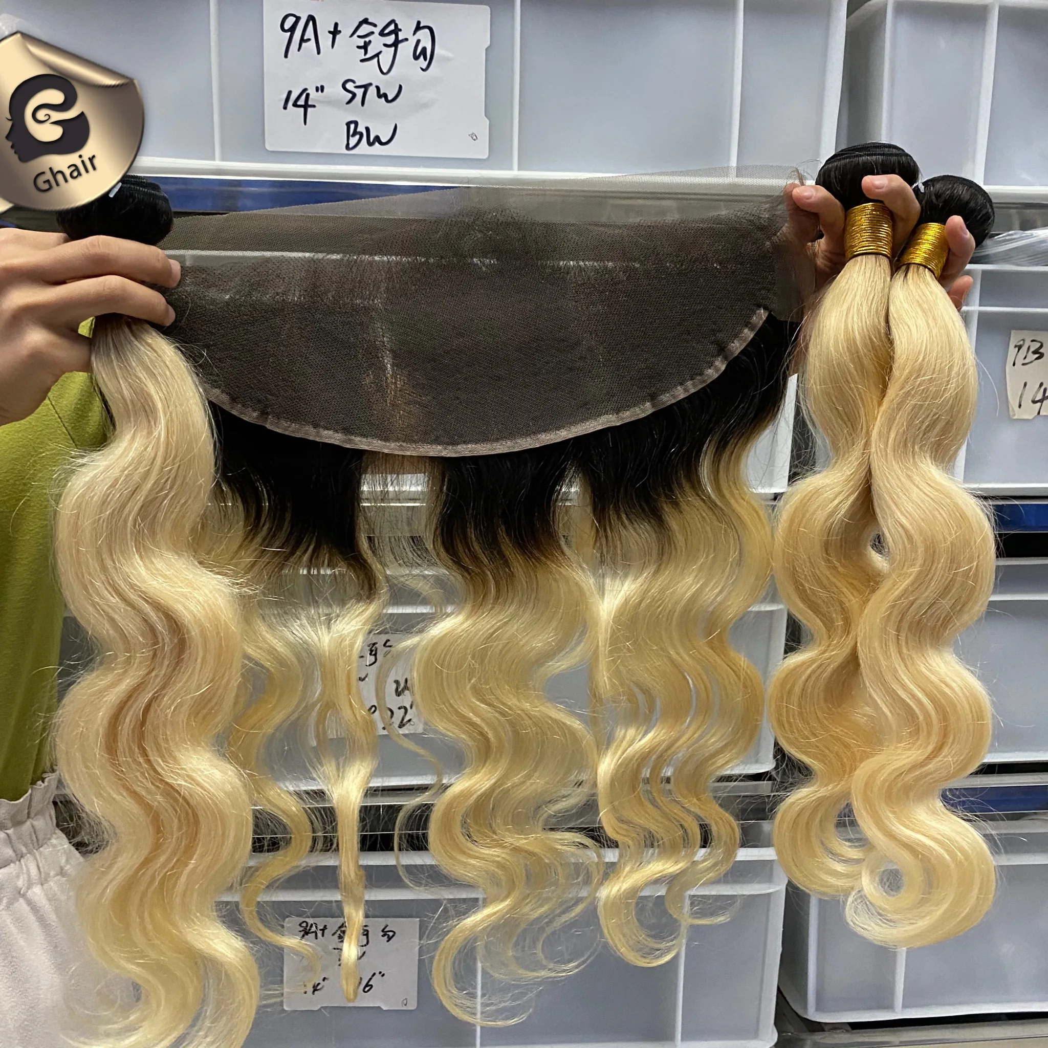 Brazilian 613 Virgin hair dark roots straight transparent lace blonde bundles with frontal body wave
Brazilian 613 Virgin hair dark roots straight transparent lace blonde bundles with frontal body wave