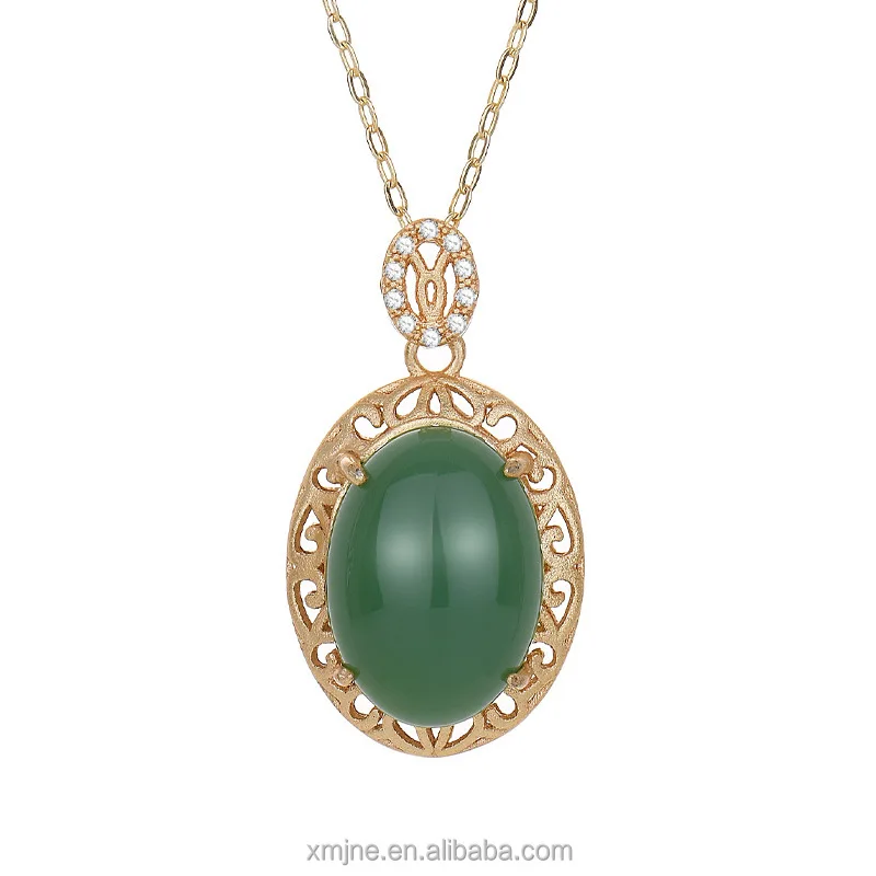 Certified White Jade Necklace Female Auspicious Cloud Jade Green Pendant Palace Chinese Dress Cheongsam With Jade Pendant
Certified White Jade Necklace Female Auspicious Cloud Jade Green Pendant Palace Chinese Dress Cheongsam With Jade Pendant
